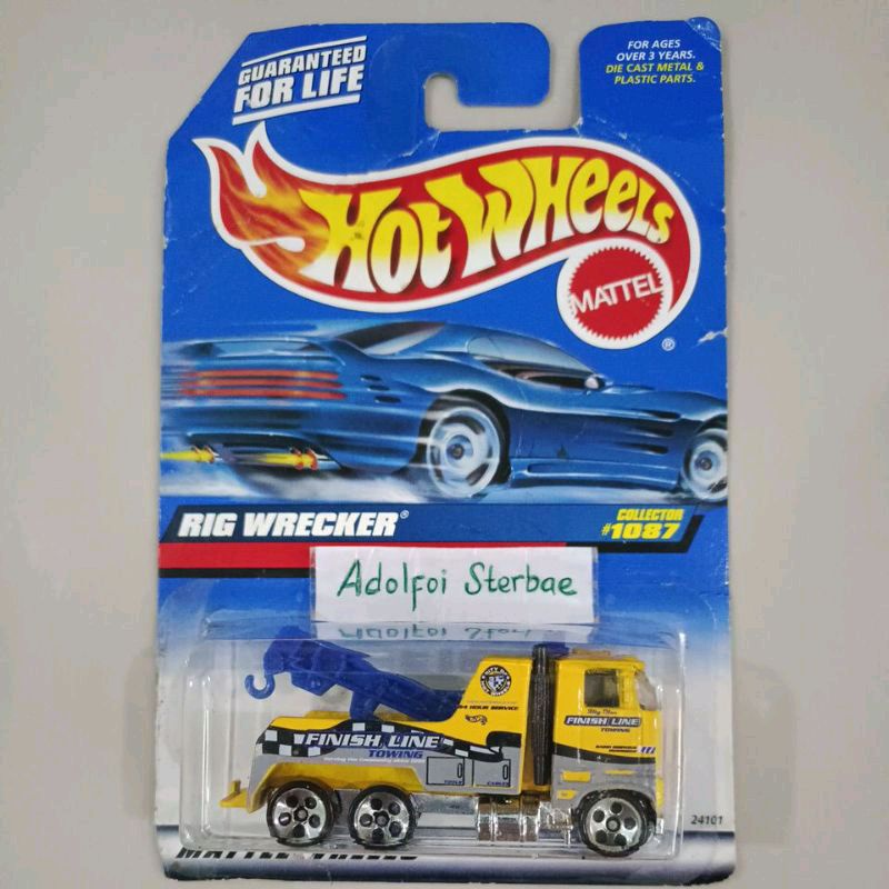 Hotwheels hot wheels rig wrecker finish line towing finish line truck 6