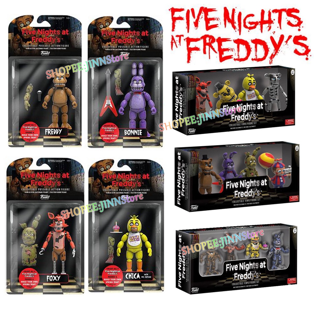 JINN Funko FNAF FIVE NIGHTS AT FREDDY'S-4 Figure Pack-2016 Set