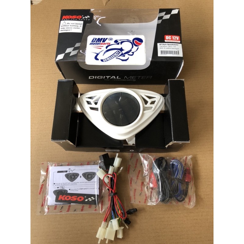 Koso Digital Speedometer 8 Colors Backlight for MIO SPORTY / AMORE