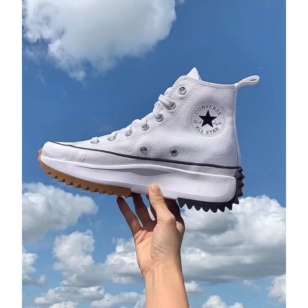 2colors Converse Run Star Hike 1970s High Top Canvas Shoes 166800c