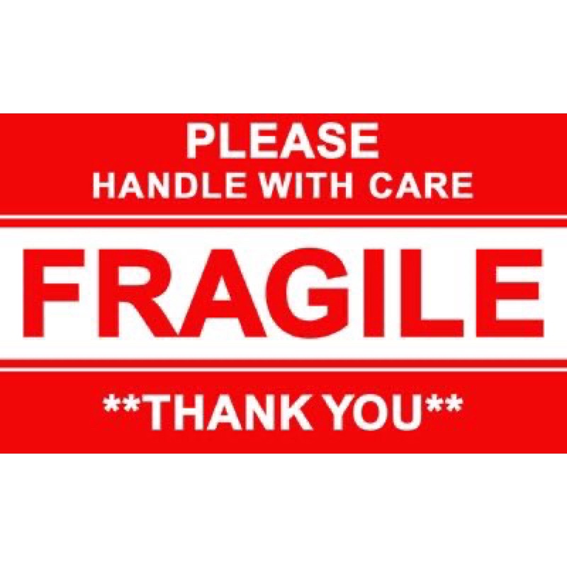 Fragile Stickers (Only For Shipping) | Shopee Philippines