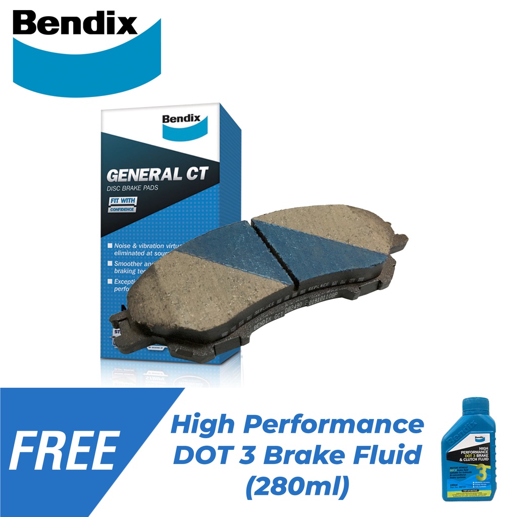 Bendix Brake Pads GCT DB2490 Front Set for Mitsubishi Xpander 2018-2025 ...