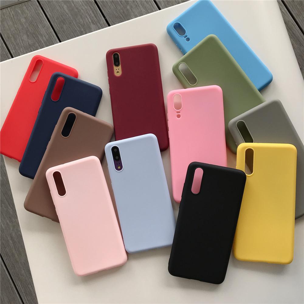 Funda Gel Huawei Y7 2019 Smoked con borde de color|Fundas antigolp