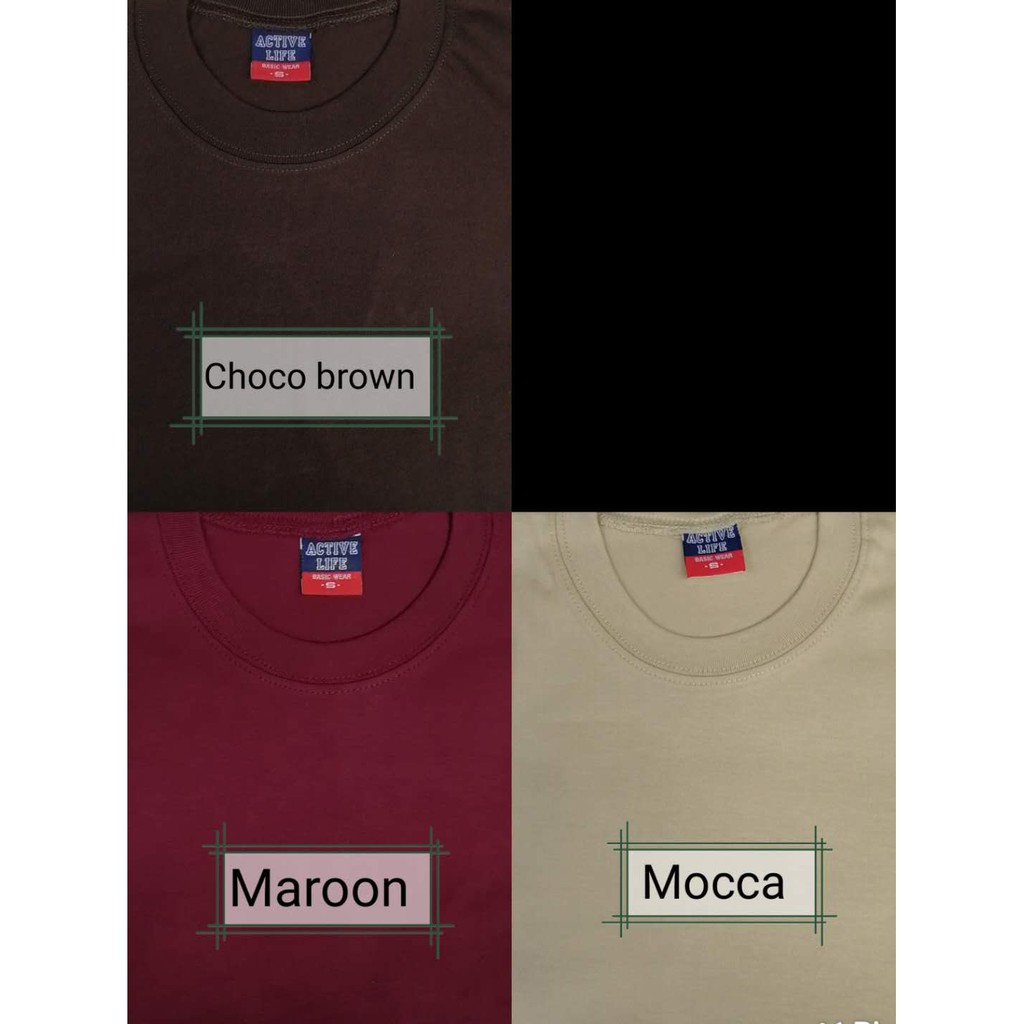 Active Life RoundNeck For Adult (UNISEX) (COLORED) | Shopee Philippines