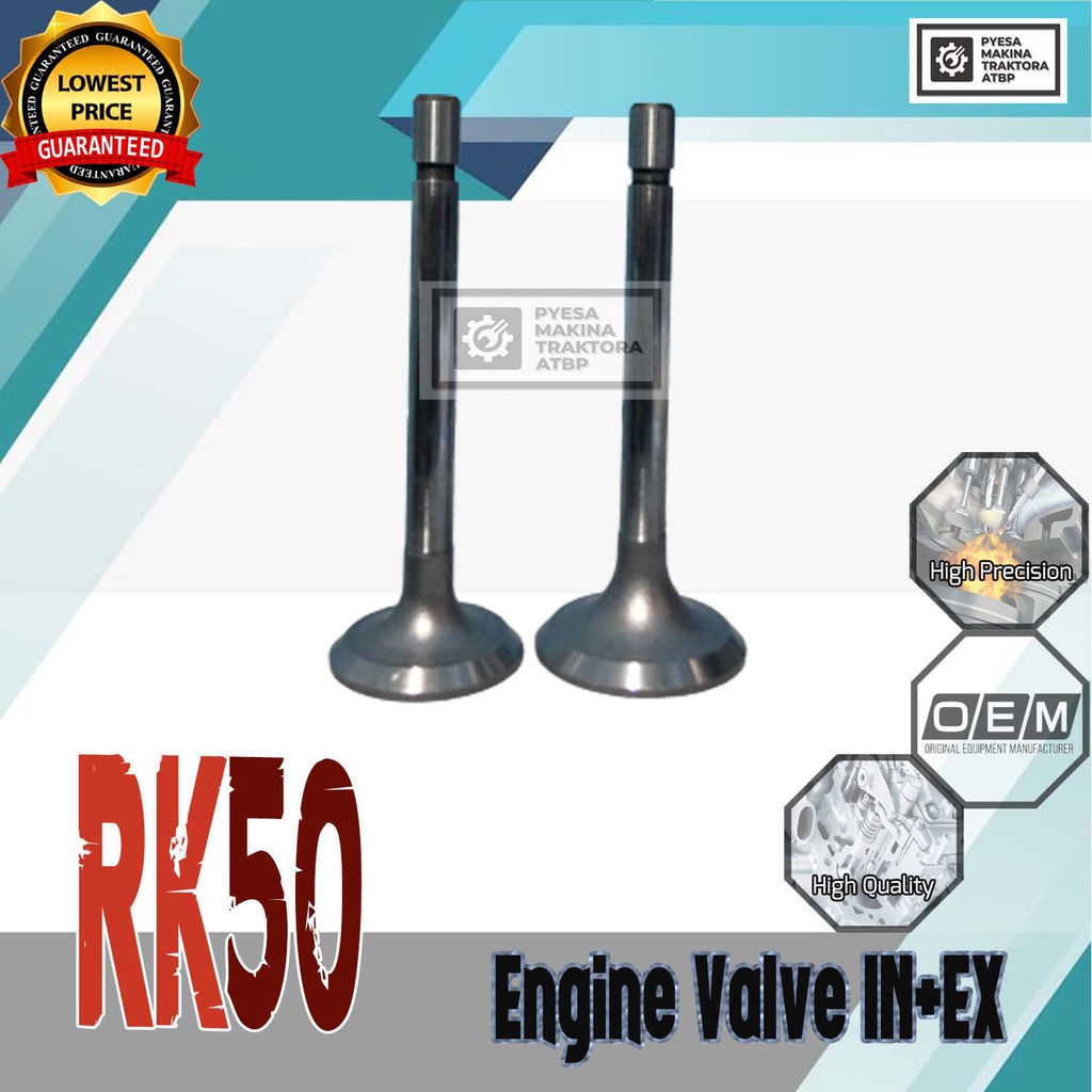 Engine Valve Intake and Exhaust for RK50 RK60 RK70 Waterf-Cooled Diesel ...