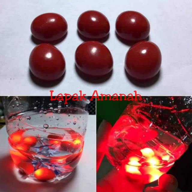 Glowing stone ring in water store