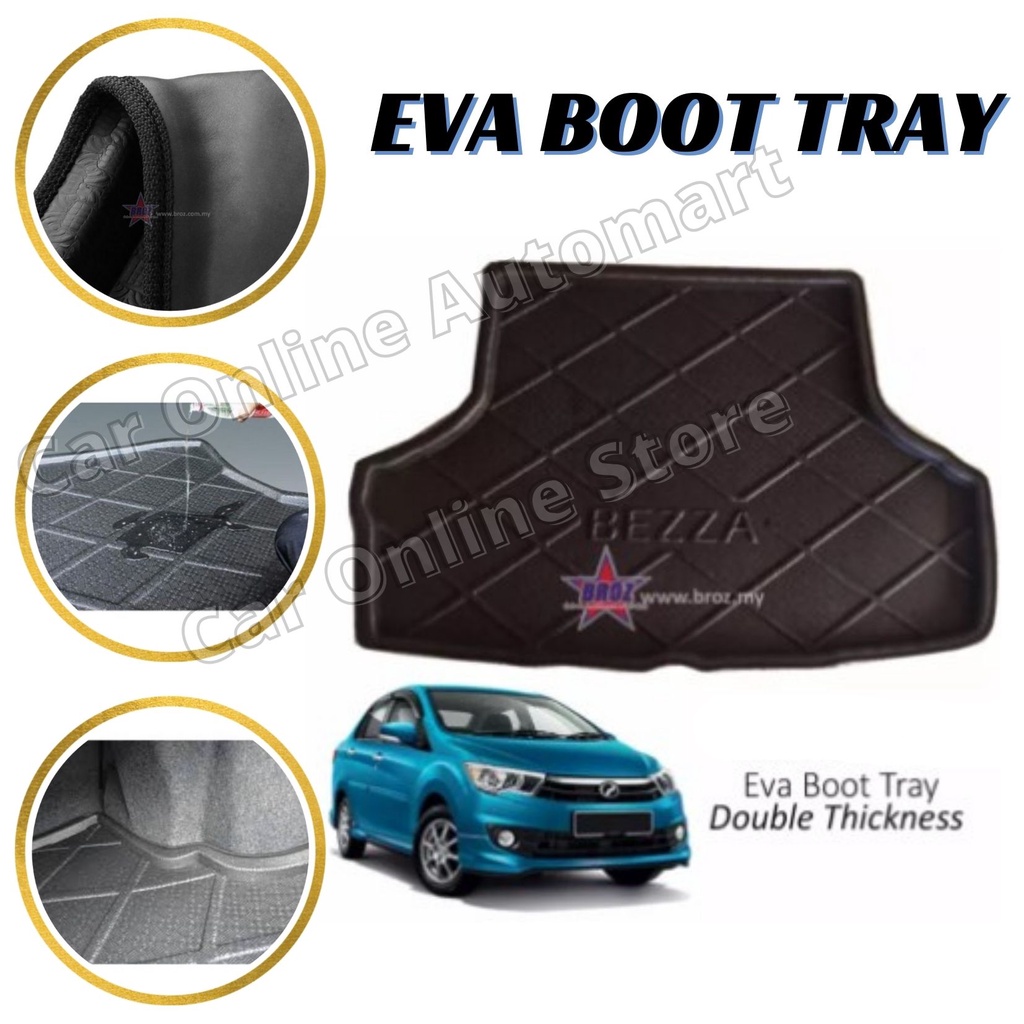 Perodua Bezza EVA Copolymer Car Boot Tray Luggage Cargo Trunk Tray Shopee Philippines