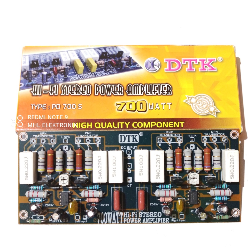 Hi Fi Stereo Power Amplifier Driver Kit 700W DTK PD 700 S | Shopee