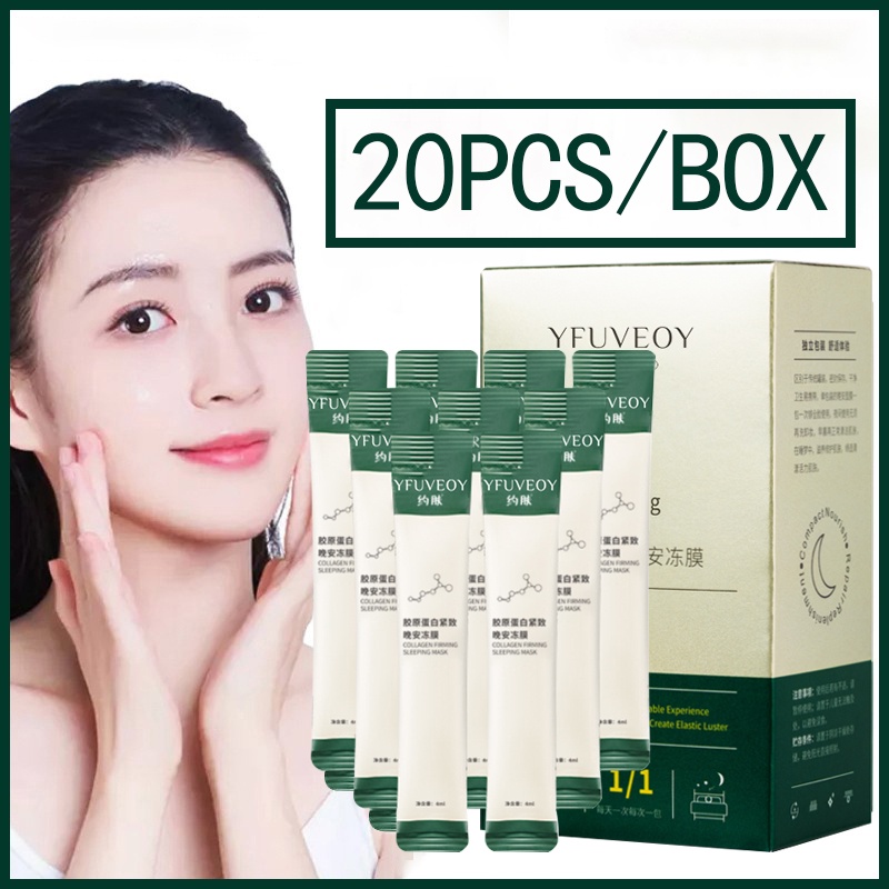 ☸Yfuveoy Collagen Jelly Firming Sleeping Mask AntiAging AntiWrinkle Muscle Lifting Stretching