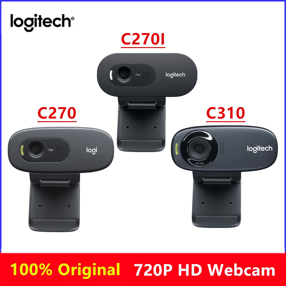 New Original Logitech C310 C270 C270I HD Webcam 720P Built-in Micphone  USB2.0 Computer PC Notebook Video Conference Camera