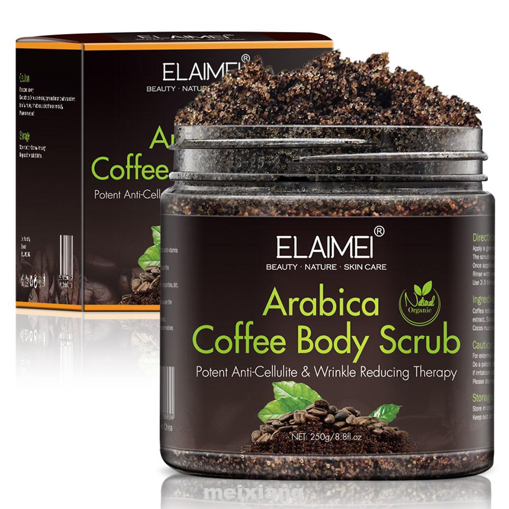 Coffee Arabica Dead Sea Salt Anti Cellulite Deep Clean Skin Care 250g Body Scrub bopD Shopee