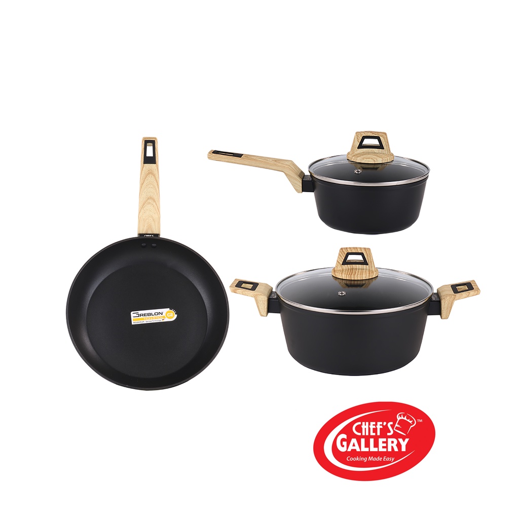 Chef's Gallery Country Gourmet Cookware Bundle Set 1 26cm Frying Pan