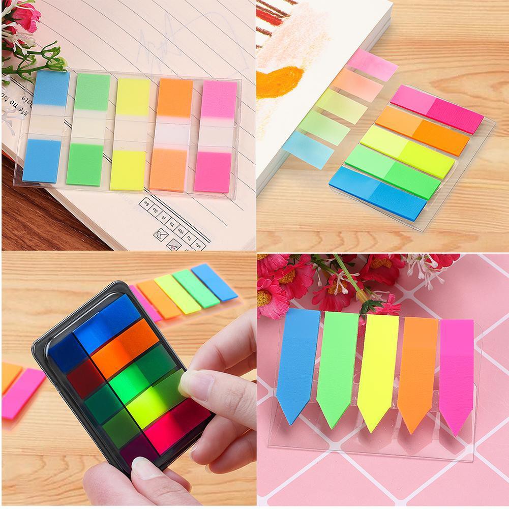 100pcs Paper Memo Pad Label Tag Index N Times Sticky Notes Bookmark ...