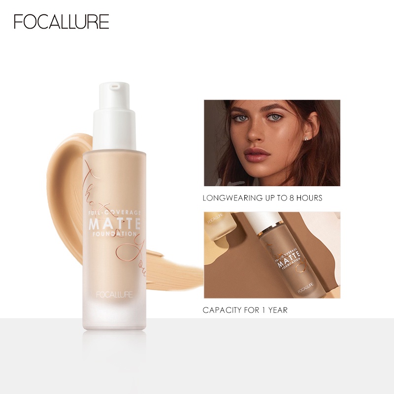 FOCALLURE Convermax Full Coverage Foundation Oil Control Face Makeup 20