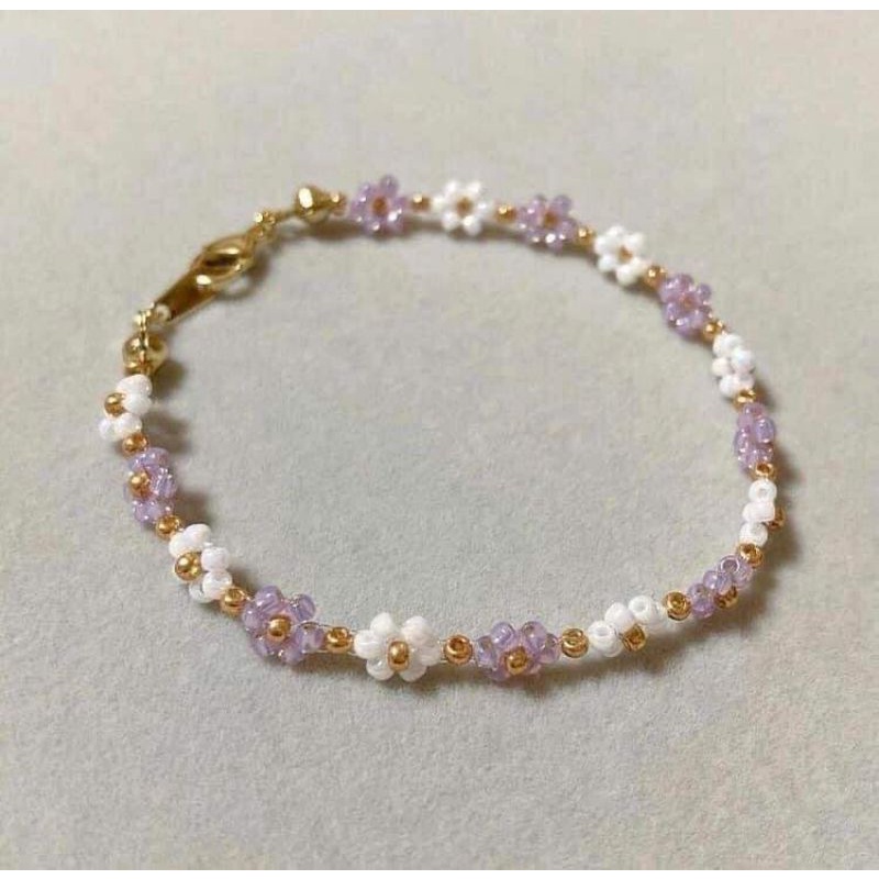 Flower Bracelet beaded | Shopee Philippines