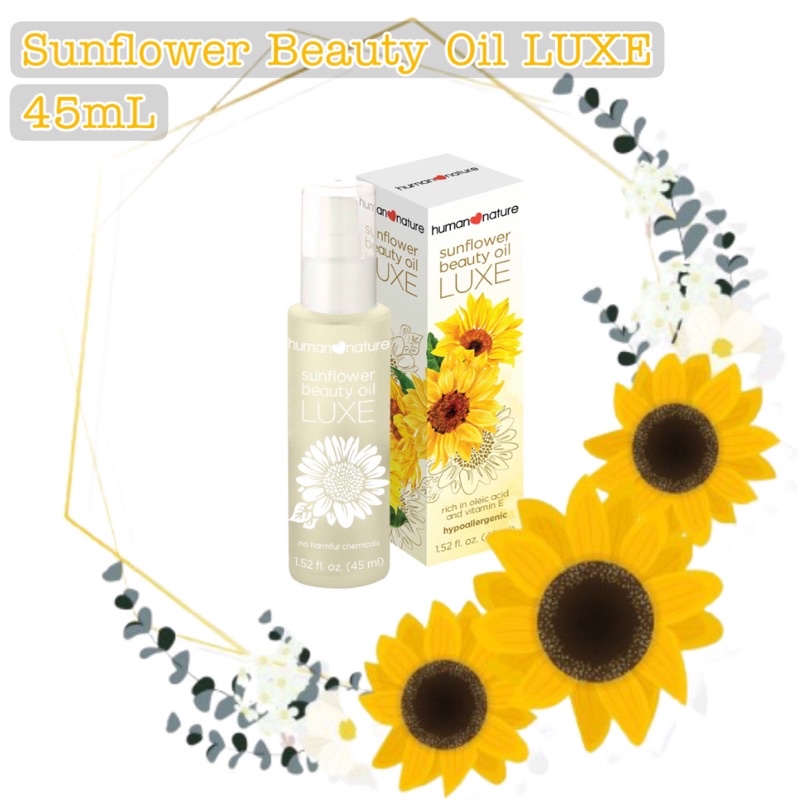 Sunflower Beauty Oil LUXE 45mL Human♥Nature Shopee Philippines