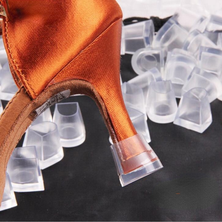 High Heel Protectors Latin Stiletto Dancing Covers Heel Stoppers Antislip Silicone High Heeler For Women Wedding Shoes