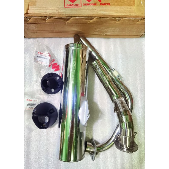 Muffler/Canister Set Raider 150 Reborn/Raider 150Fi SGP With Stainless