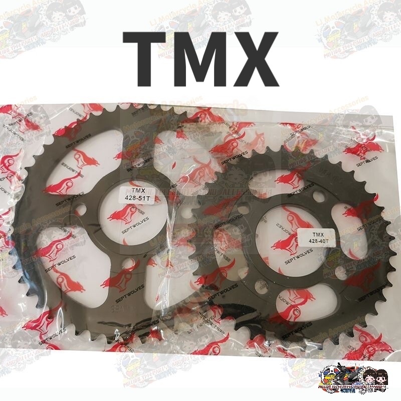 tmx 125 sprocket size