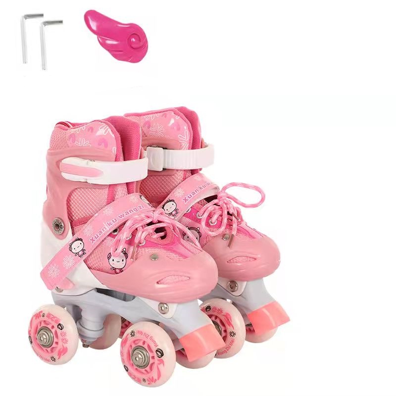 Roller Skates For Kids 4 Wheels Girls Roller Skates Shoes For 8 12 ...