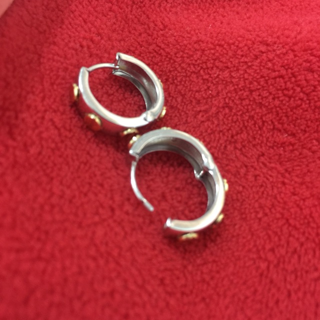 Cartier Two Tone Earring Shopee Philippines