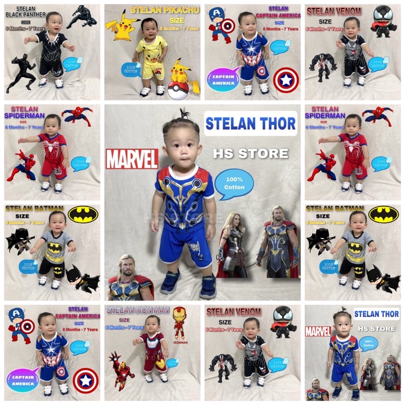 !! Children's SUPERHERO TShirt Suit/Children's TShirt SET/Children's