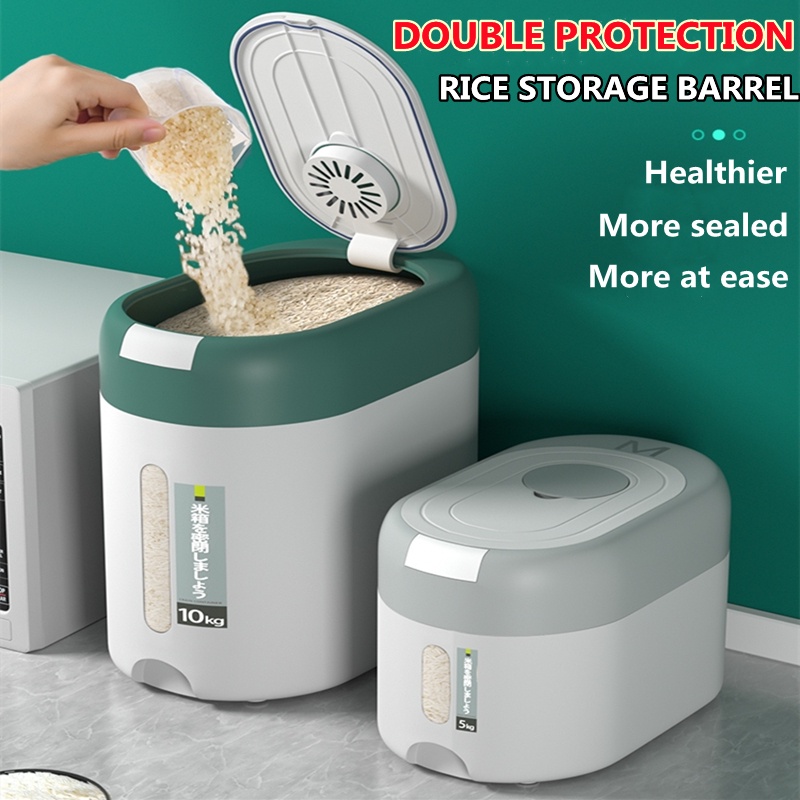 Ready Stock Rice Storage Box Insect-Proof Moisture-Proof Collection ...