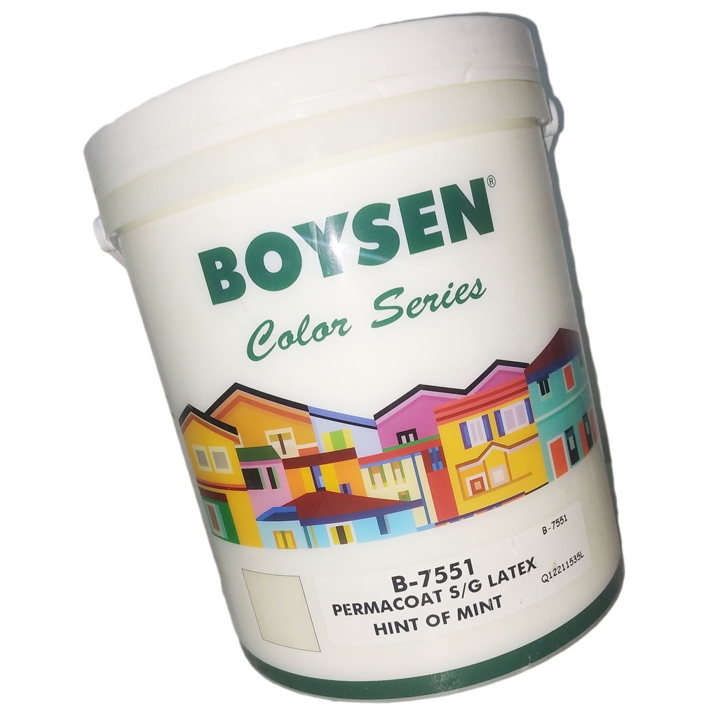 BOYSEN PERMACOAT S/G LATEX HINT OF MINT B-7551 ( 1 GALLON ) FOR WOOD ...