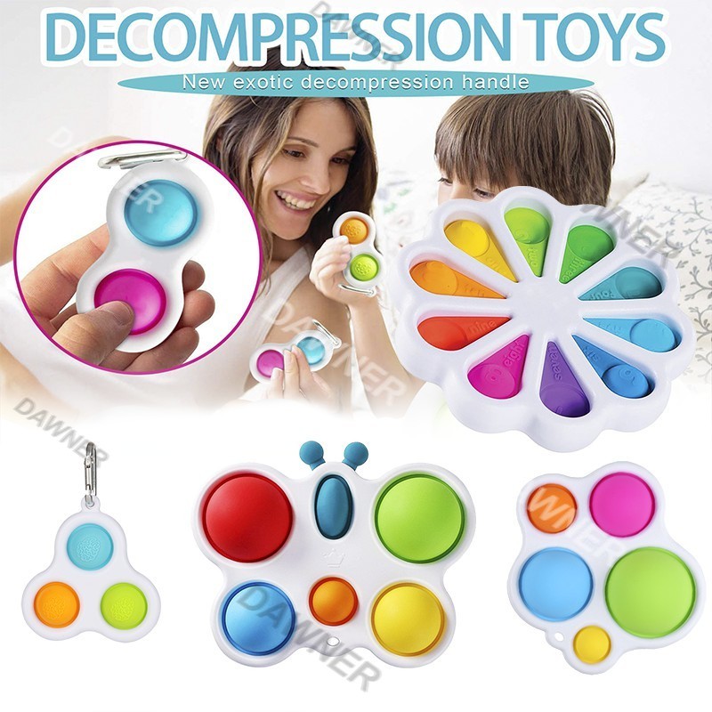 Silicone Funny Simple Dimple Digits Fidget Toys Baby Fat brain Sensory ...