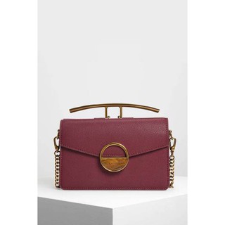 Charles and keith online stone embellished shoulder bag