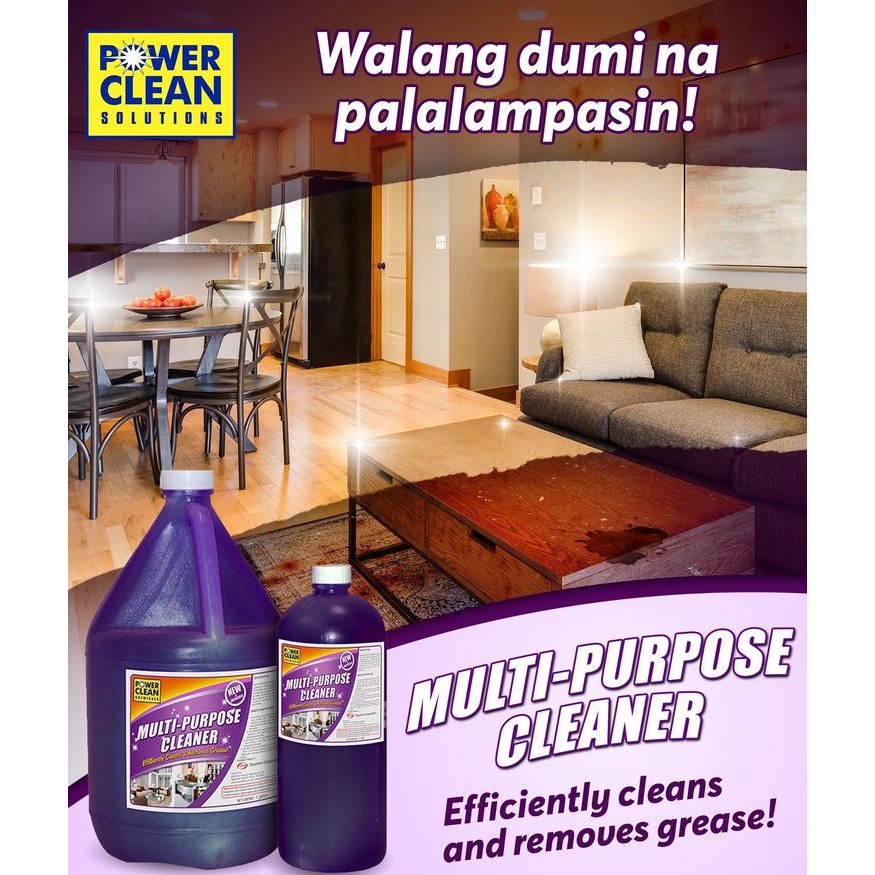 POWERCLEAN MULTIPURPOSE CLEANER (For Your Home) Gallon | Shopee Philippines