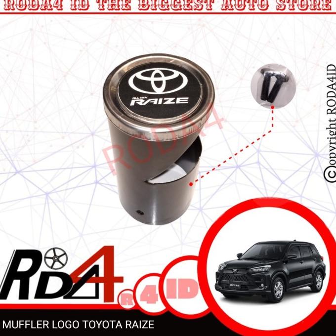 HITAM Muffler Muffler Mufler Tail Exhaust Toyota Raize Logo Black ...