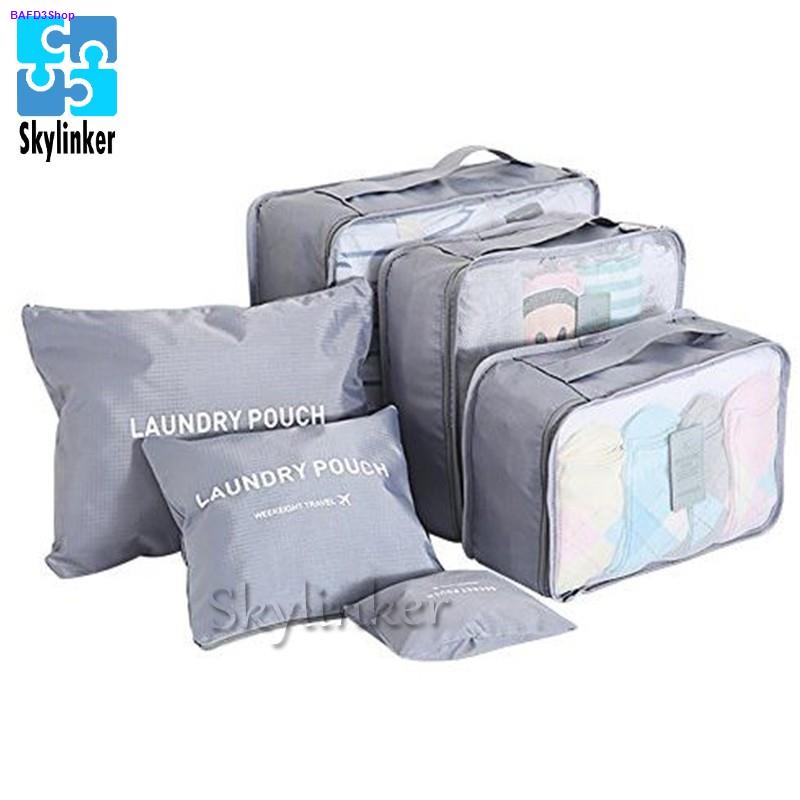skylinker 6 in 1 Secret Laundry Pouch Travel Organizer Set Shopee