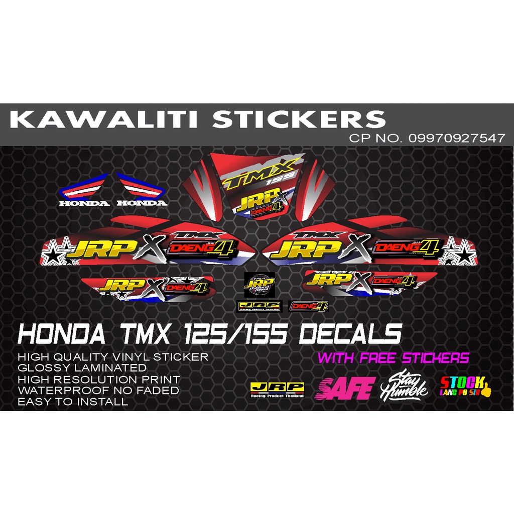 Honda TMX 125/155 Sticker Decals JRP | Shopee Philippines