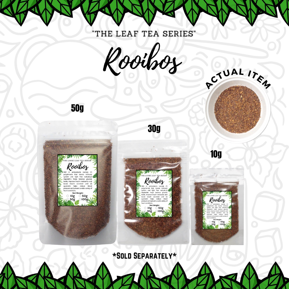 DRIED ROOIBOS TEA South Africa (Premium Grade Tea) 10g, 30g and 50g