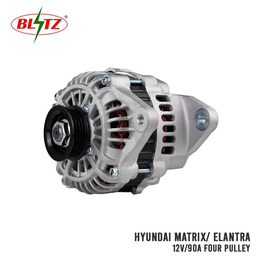 HYUNDAI MATRIX ELANTRA 12V 90A FOUR PULLEY BLITZ ALTERNATOR ASSEMBLY