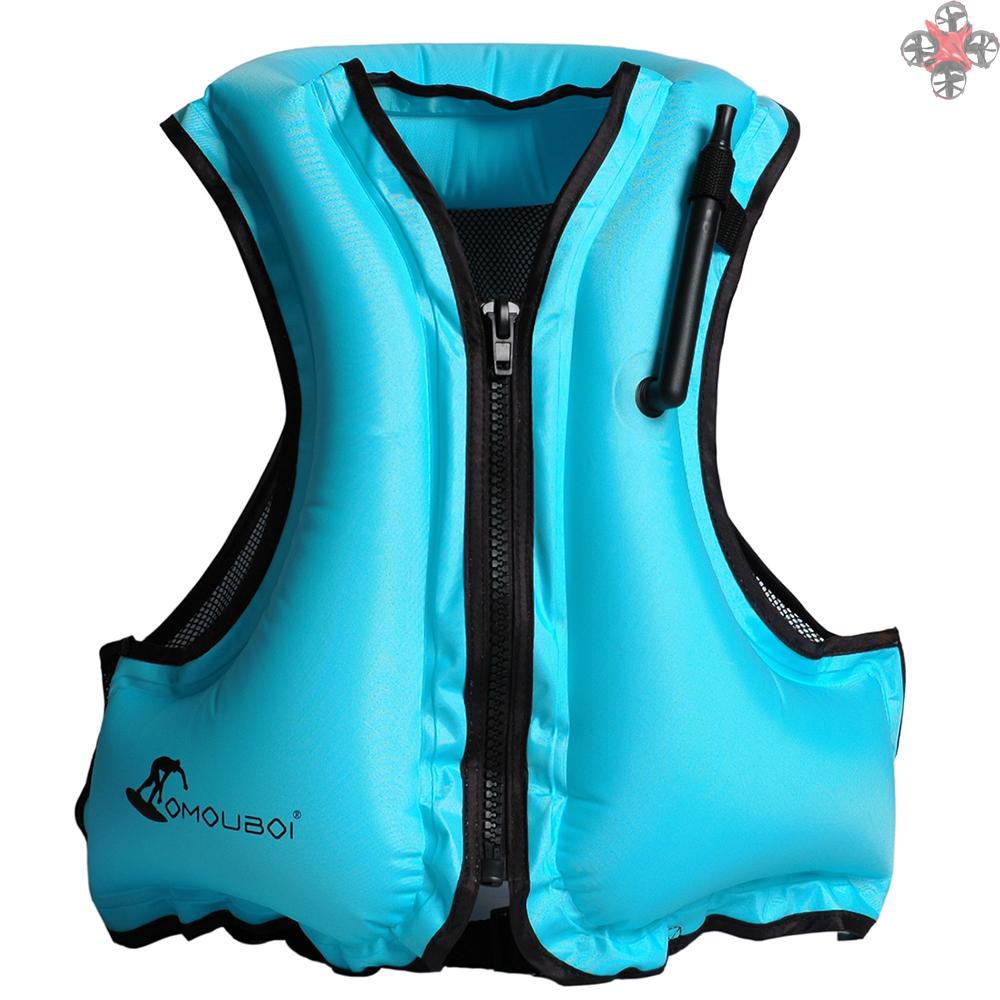 TOP-Adult Inflatable Swim Vest Life Jacket for Snorkeling Floating ...