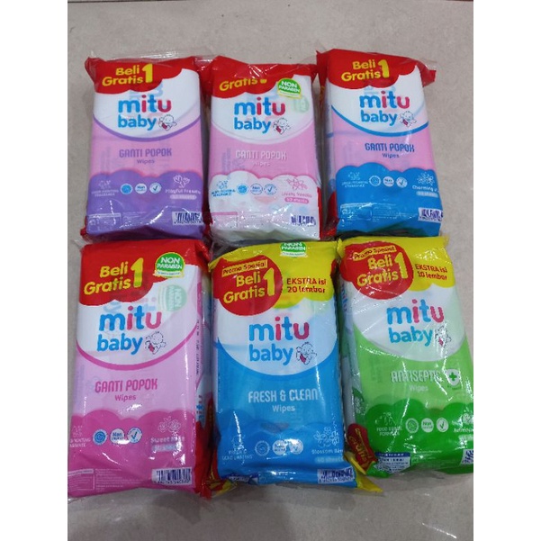 Mitu bassah tissue buy 1 get 1 50s + 50s | Shopee Philippines
