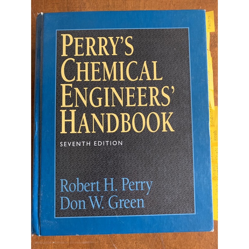 Perry's Chemical Engineering Handbook 7th edition (hardbound