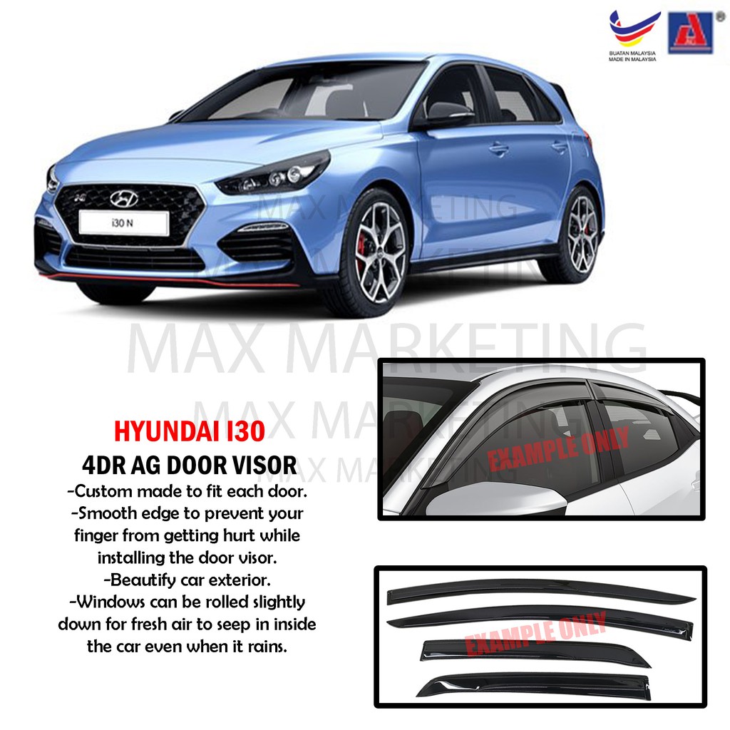 Hyundai i30 Hatchback GD (2nd Gen) 20122017 AG Door Visor Air Press
