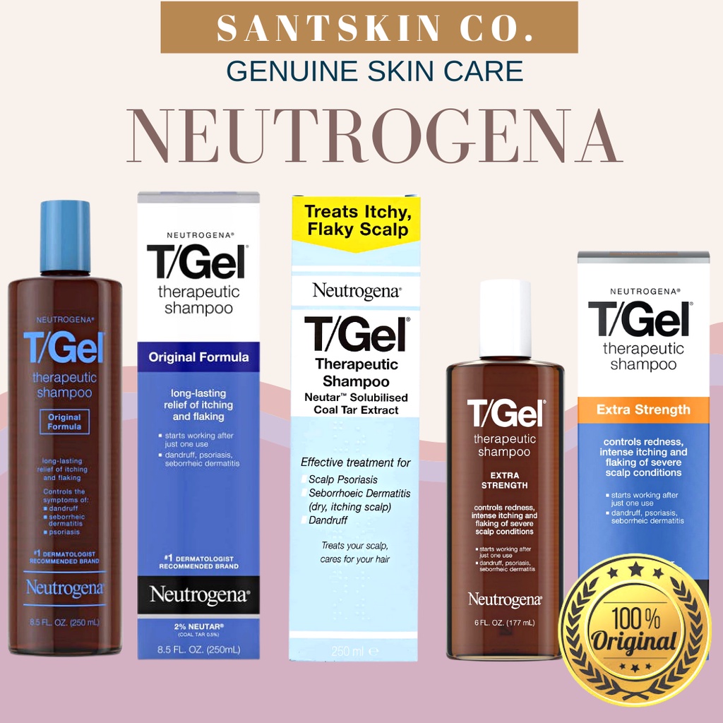 Neutrogena T/Gel Shampoo Original and Extra Strength for Dandruff