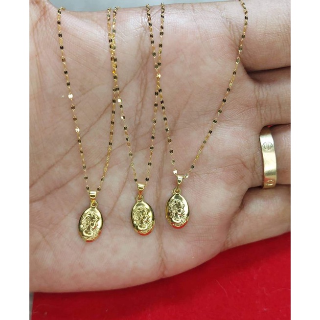 PAWNABLE SD NECKLACE CHAIN & Q.E PENDANT 18" LIGHTWEIGHT Shopee