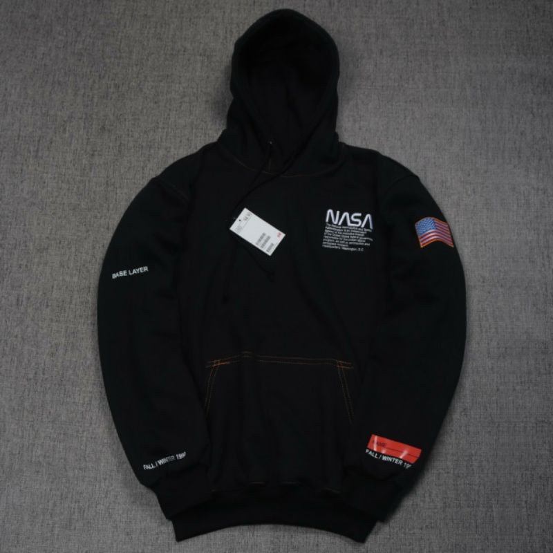 Heron preston black nasa hoodie online