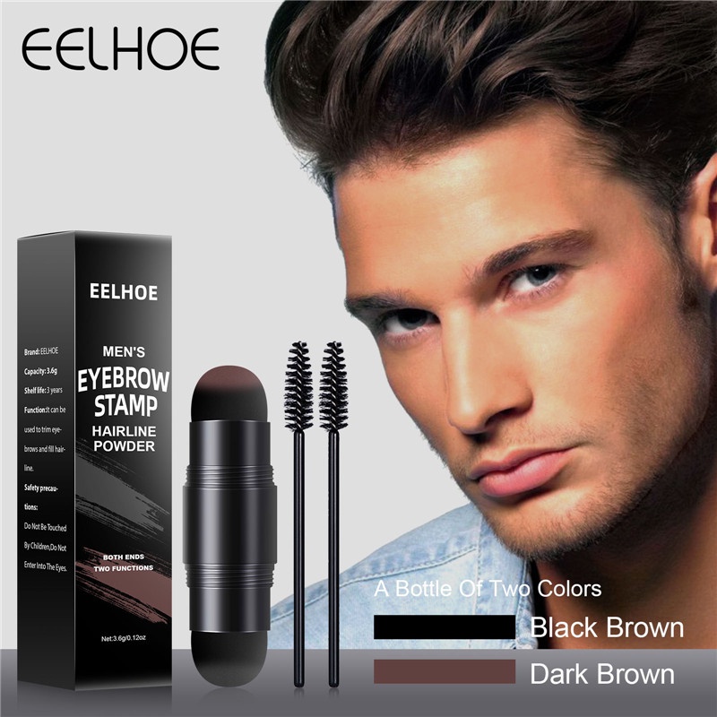Men's Hairline Shading Powder One Step Eyebrow Stamp Shaping Kit ...