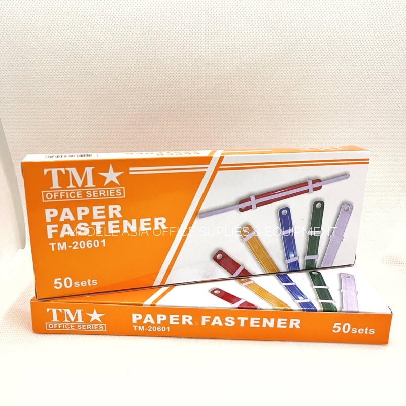 TM Vinyl Coated Paper Fastener (50 sets per box) Shopee Philippines