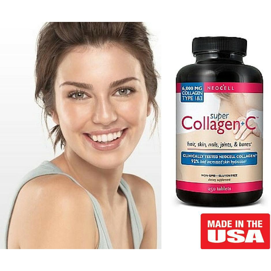 [Asen Store] NeoCell Super Collagen Type 1 and 3 plus C Tablets Bottle