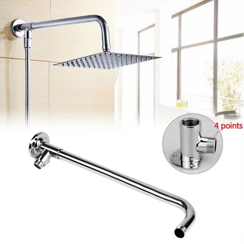 RCG Best Stainless Steel Rain Rainfall Shower Pipe Shower Head Arm 40CM