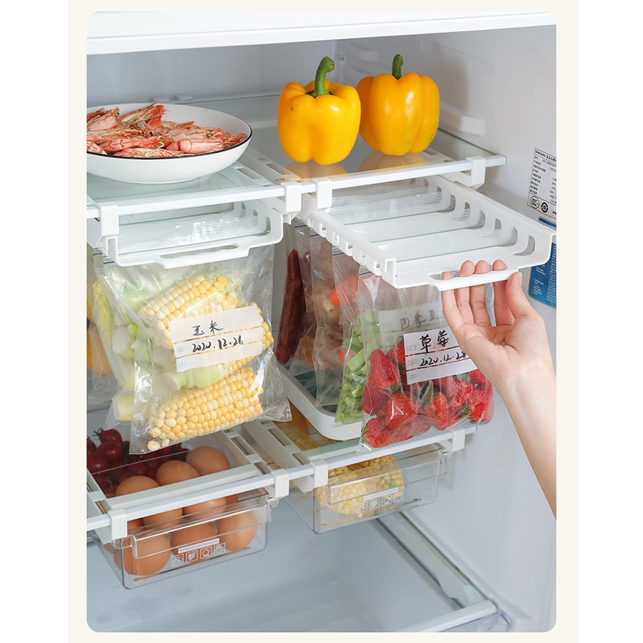 Storage Rack Refrigerator Fresh-keeping Bag Track Storage Rack Sealed ...