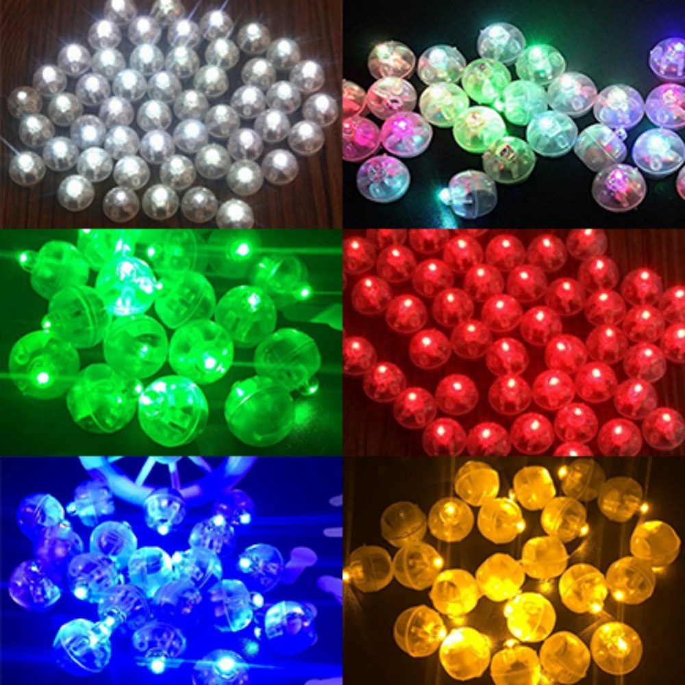 10Pcs/lot Round Ball Led Balloon Light Mini Flash Lamps for Lantern ...