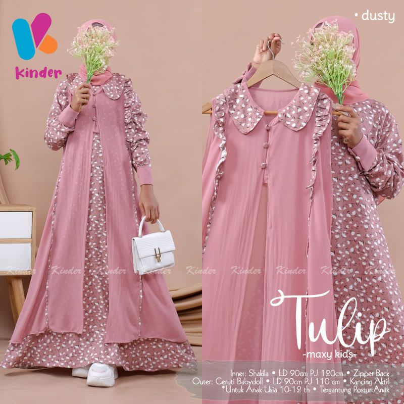 Inner + Outer Set (Children's Gamis) | Shopee Philippines
